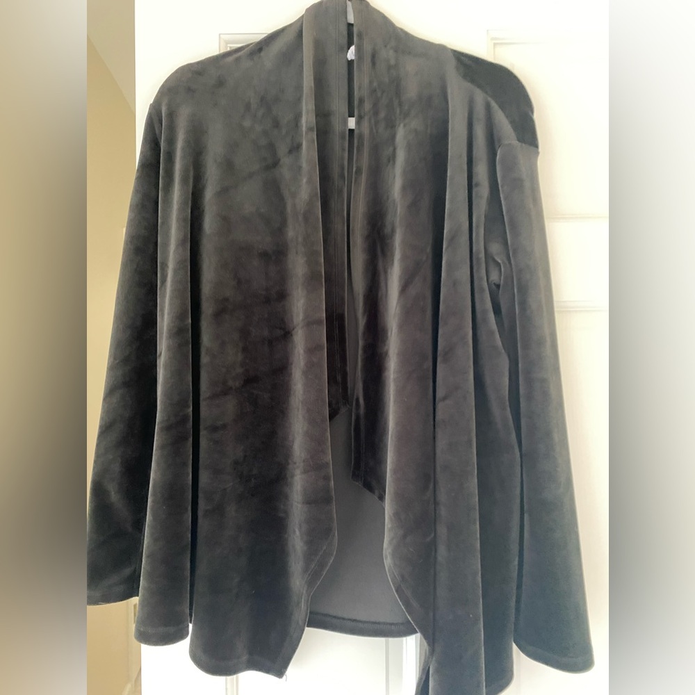 Velvet look swing jacket/top